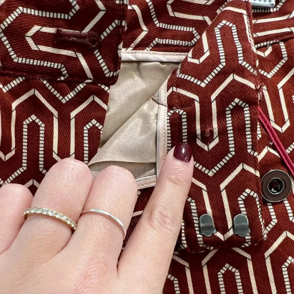 Anthropologie Cartonnier Charlie Geometric Print Trouser - Picture 7 of 11